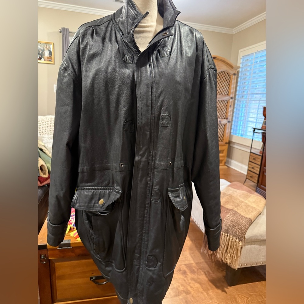 Men's Black Leather Jacket